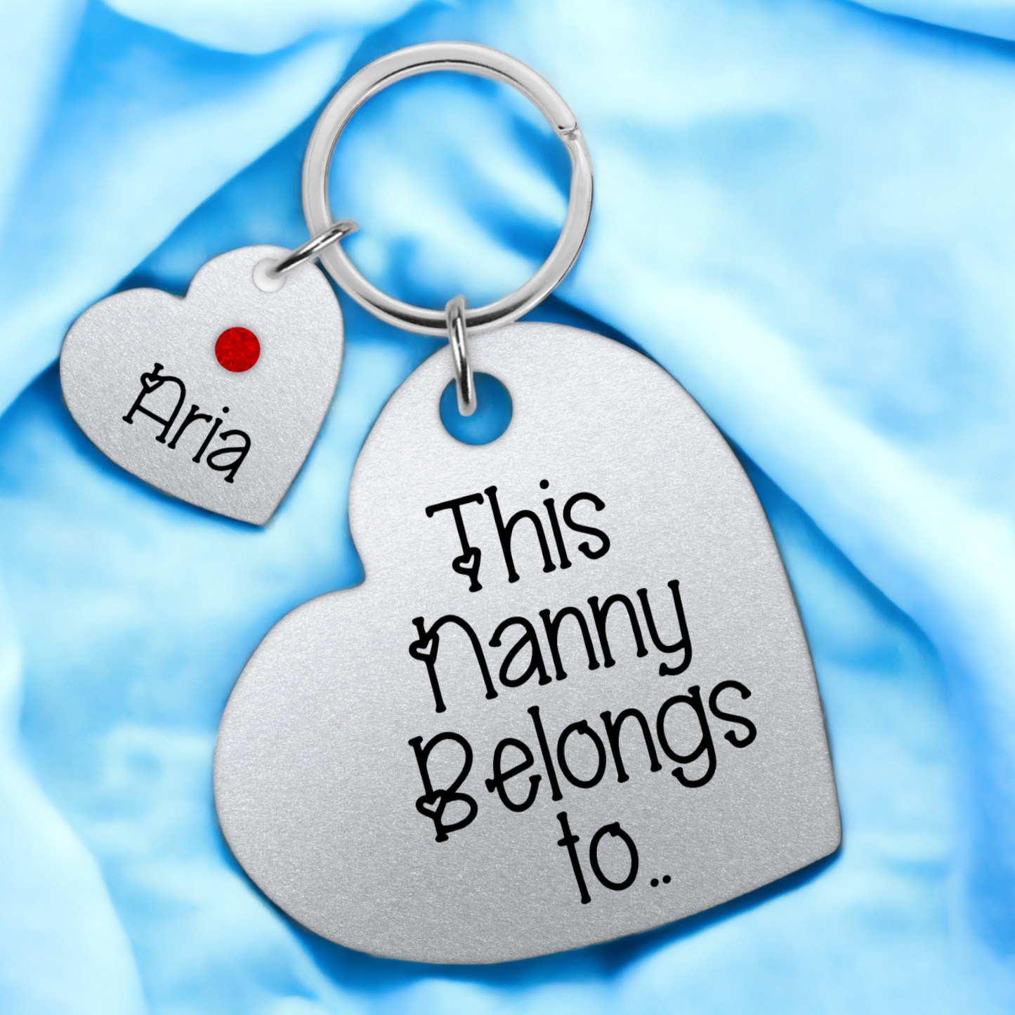 This Nanny Belongs To Keyring, Personalised Nanny Keyring, Mothers Day Gift, Nanny Birthday Gift, Keychain, Nanny Names Keyring, Nana Nanna