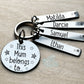 This Mum Belongs To Personalised keyring, This Mum Belongs To Keyring, This Mum belongs To Keychain, Personalised Mum Keyring