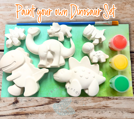 dinosaur paint your own set