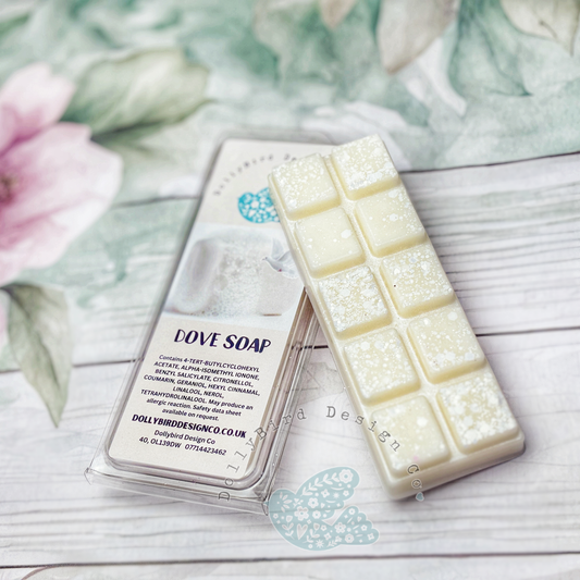 White Dove Soy Wax Melt Snap Bar, Clean Soap Scented Wax, Soy Wax Melts, Clean Scented Wax Melts, Fresh Scent Wax Melts