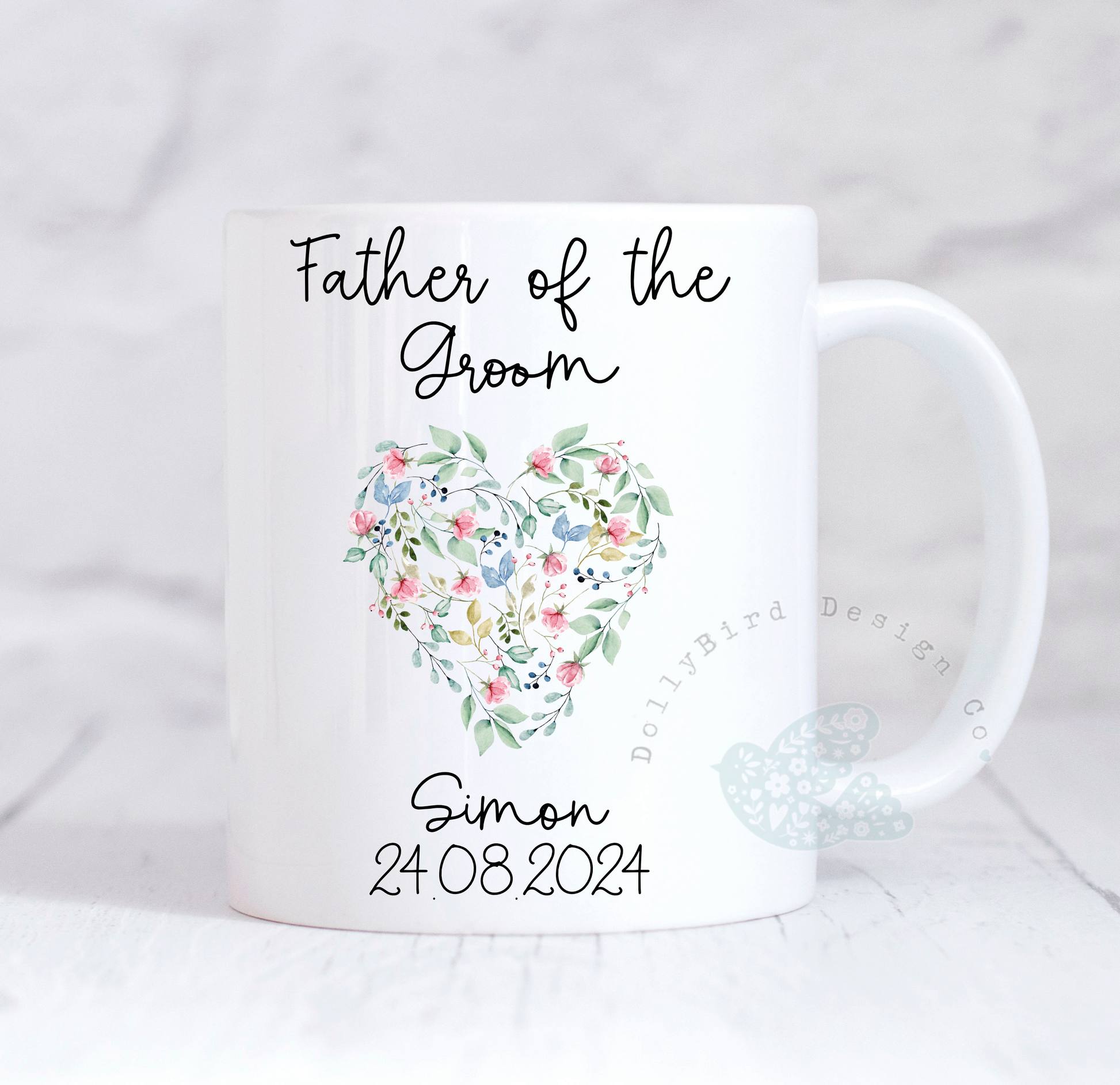 Personalised Father of the Groom Mug, Father of the Groom Gift, Wedding Thank You Gift, Personalised Wedding Gift, Personalised Mug, Coffee Mug, Tea Mug, Cup