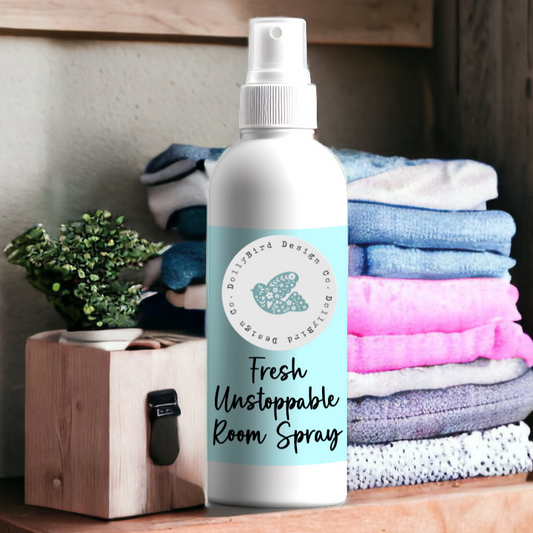 fresh unstoppable room and linen spray, laundry room spray, unstoppable room spray