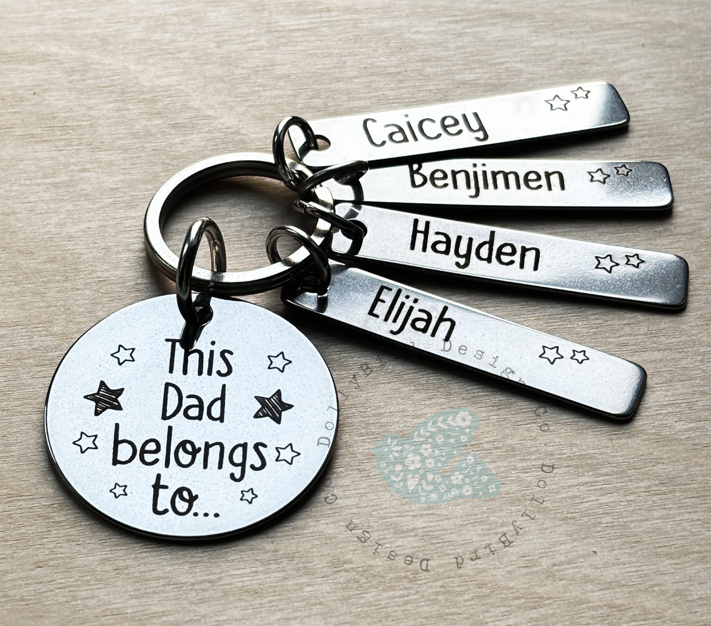 This Dad Belongs To Personalised keyring, This Daddy Belongs To Keyring, This Dad belongs To Keychain, Personalised Dad Keyring