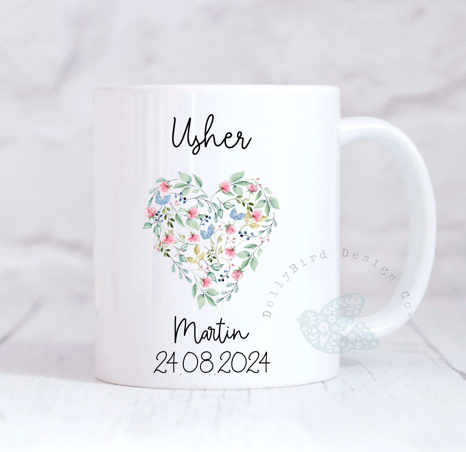 Personalised  Usher Mug,  Usher  Gift, Wedding Thank You Gift, Personalised Wedding Gift, Personalised Mug, Coffee Mug, Tea Mug, Cup