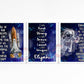 Space Themed 3 Print Personalised Wall Art Set