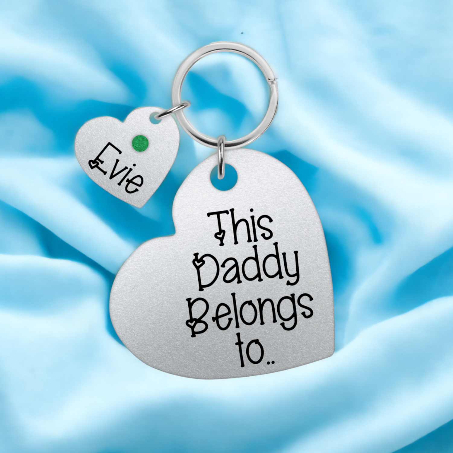 This Daddy Belongs To Keyring, Personalised Daddy Keyring, Fathers Day Gift, Dad Birthday Gift, Daddy Keychain, Dad Names Keyring, Custom