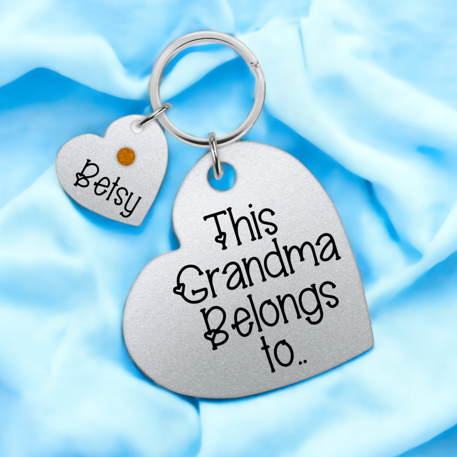 This Grandma Belongs To Keyring, Personalised Grandma Keyring, Mothers Day Gift, Gran Birthday Gift, Keychain, Grandma Names Keyring, Custom