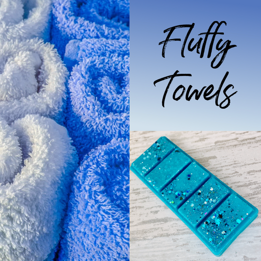 Fluffy Towels Laundry Scented Wax Melt Snap Bar, Fluffy Towels Laundry Scented Wax, Soy Wax Melts, Wax Snap Bar, Washing Scented Wax Melts, Fresh Scent Wax Melts