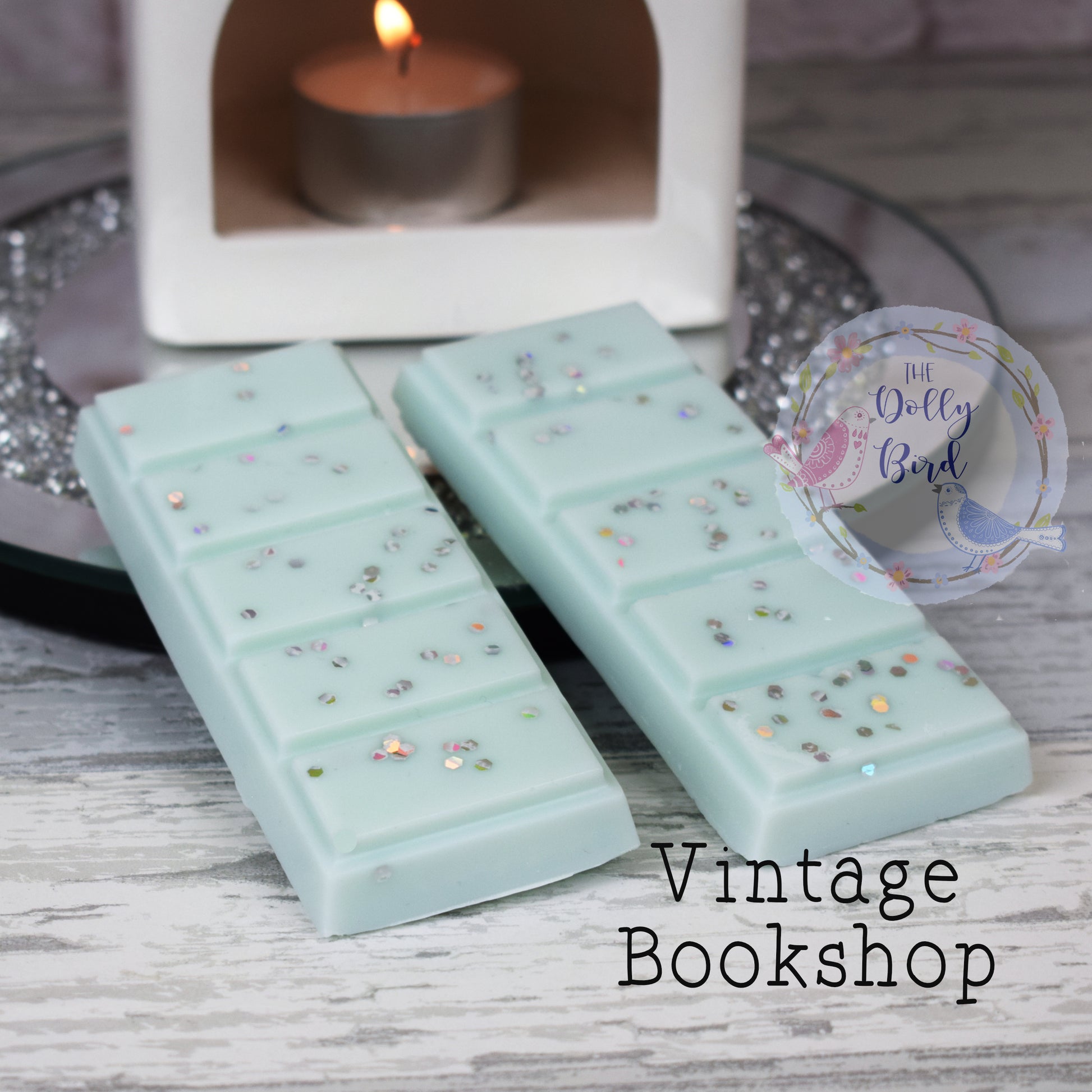 Vintage Bookshop Wax Melt Snap Bar, Vintage Bookshop Scented Wax, Soy Wax Melts, Clean Scented Wax Melts, Musk Scent Wax Melts