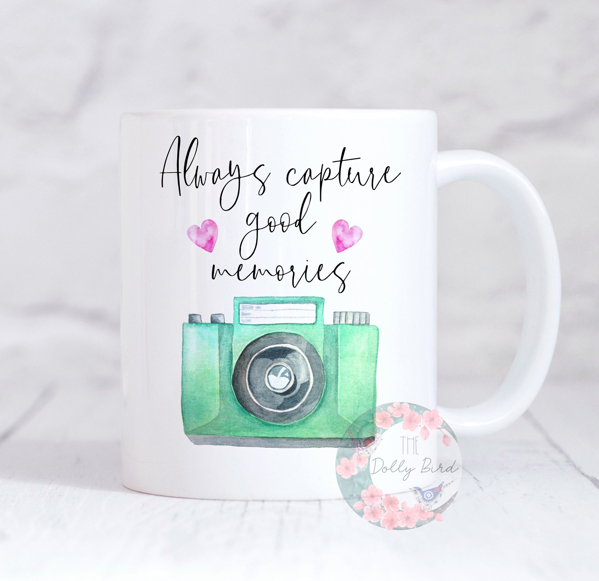 Photographer Mug, Photographer Gift, Always Capture Good Memories, Camera Coffee Mug, Coffee Lover Gift, Photographer Birthday Christmas