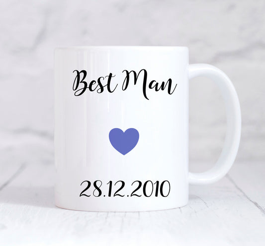 Best Man Mug, Best Man Gift, Wedding Thank You Gift, Personalised Wedding Gift, Personalised Mug, Coffee Mug, Tea Mug, Cup