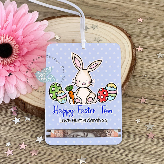 Easter Money Holder, Easter Money Card, Personalised Easter Gift, Boys Easter Gift, Money Gift Card, Easter Cash Alternative, Easter Bunny