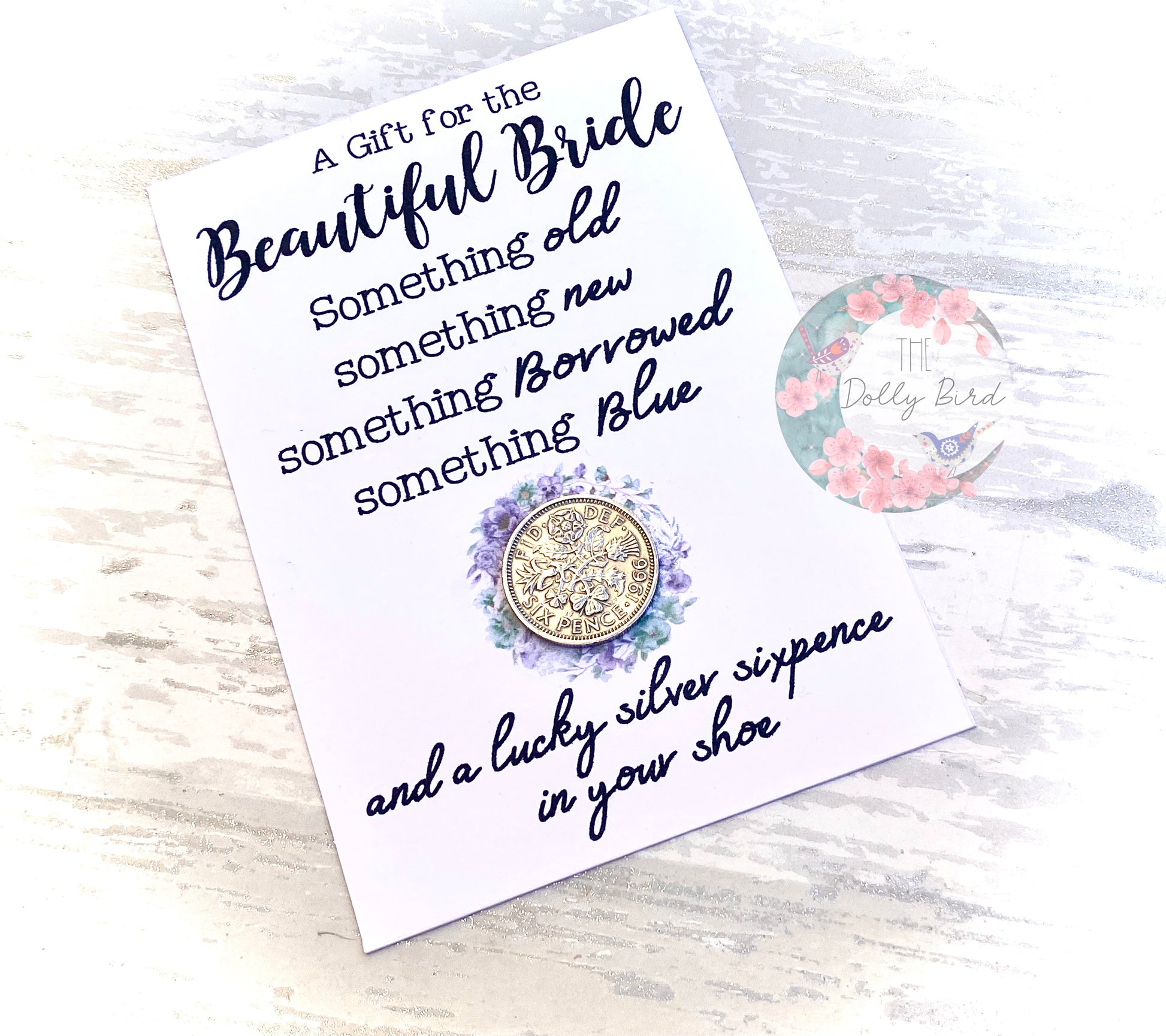 Bride Lucky Sixpence Wedding Day Gift, Bride Lucky Sixpence, Engagement Gift, Good Luck Wedding Gift, Traditional Wedding Gift