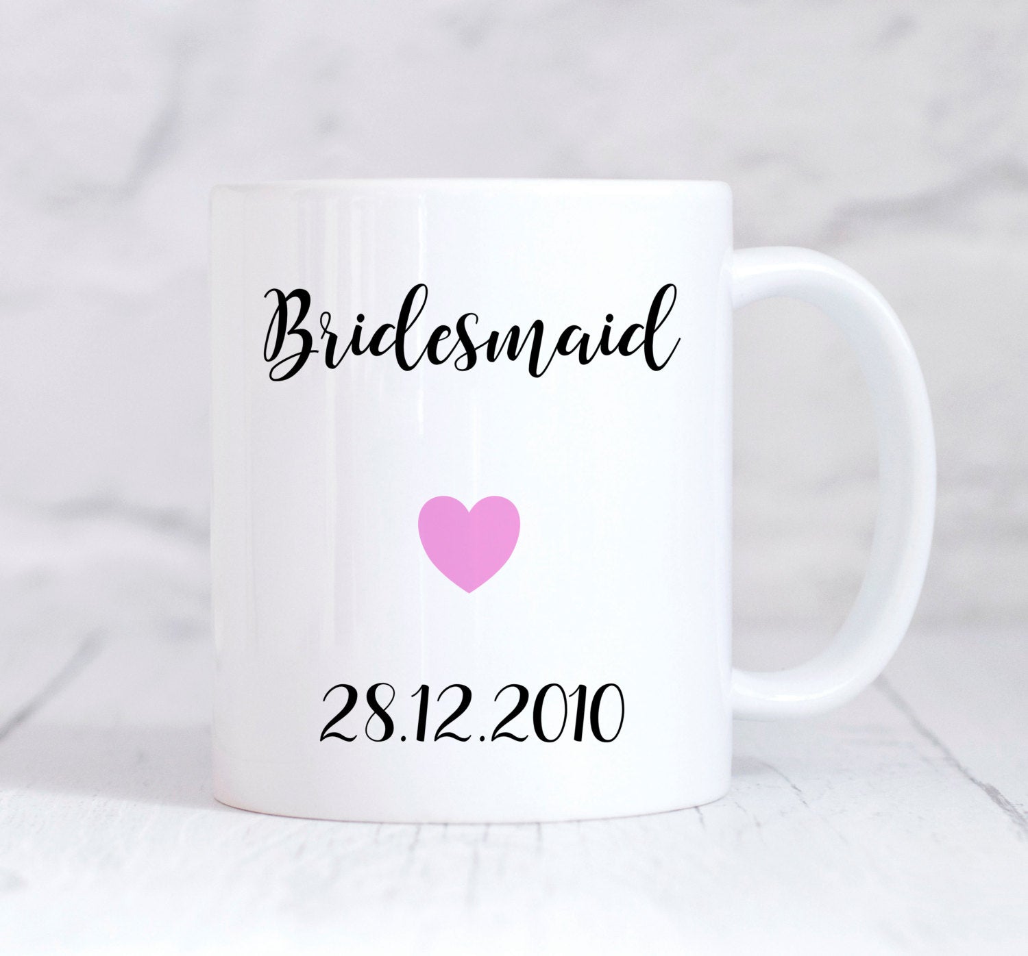 Bridesmaid Mug, Bridesmaid Gift, Wedding Thank You Gift, Personalised Wedding Gift, Personalised Mug, Coffee Mug, Tea Mug, Cup