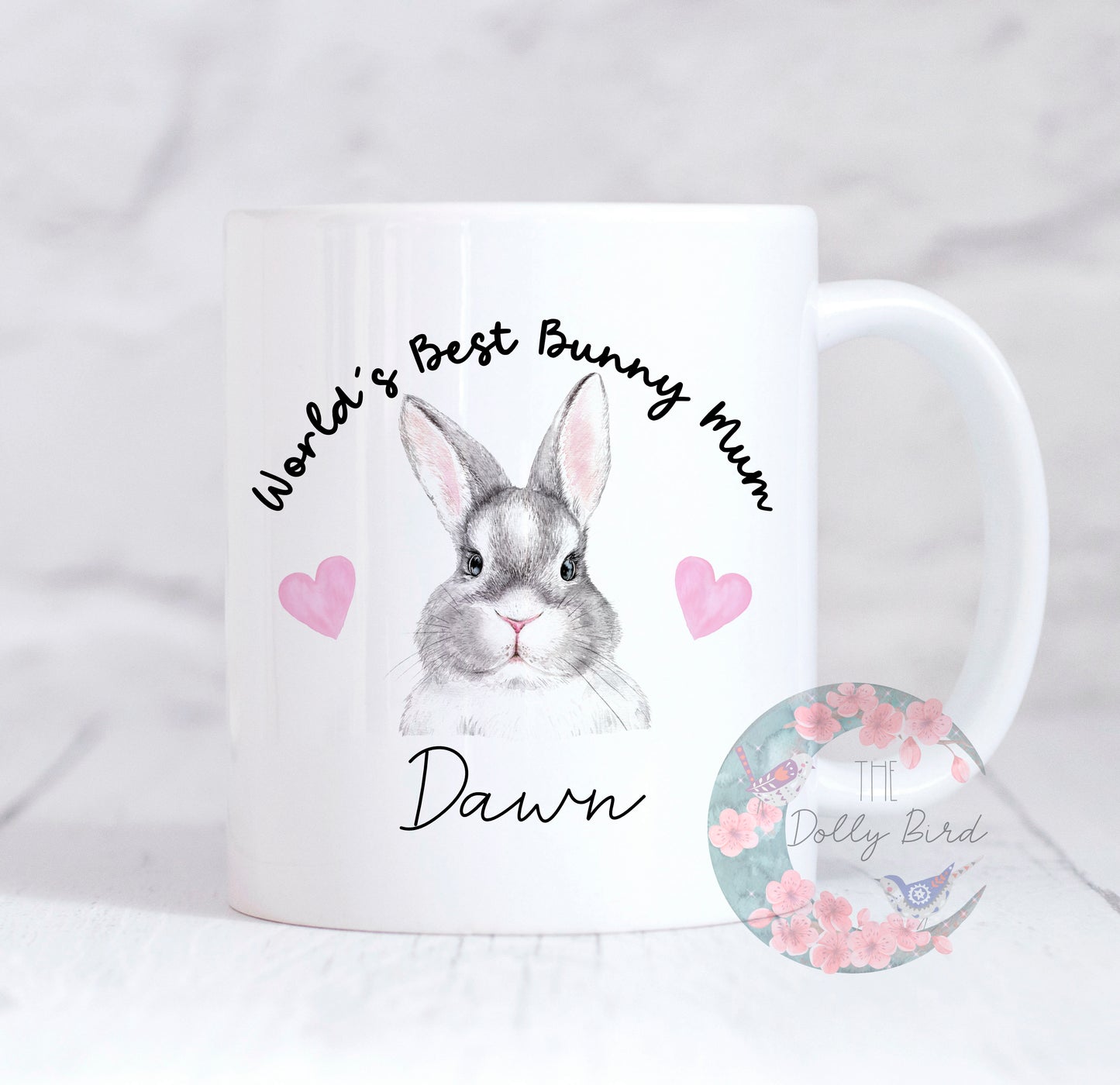 Worlds Best Bunny Mum Personalised Mug