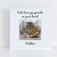 Cats Leave Pawprints On Your Heart photo frame