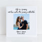 Wedding Photo Frame, Life is a journey.. and love makes the journey worthwhile, Wedding Gift, Memory Box Frame, Personalised Wedding Gift, Anniversary Gift, Memory Frame, Wedding Keepsake, Mr And Mrs Frame, Valentines Gift