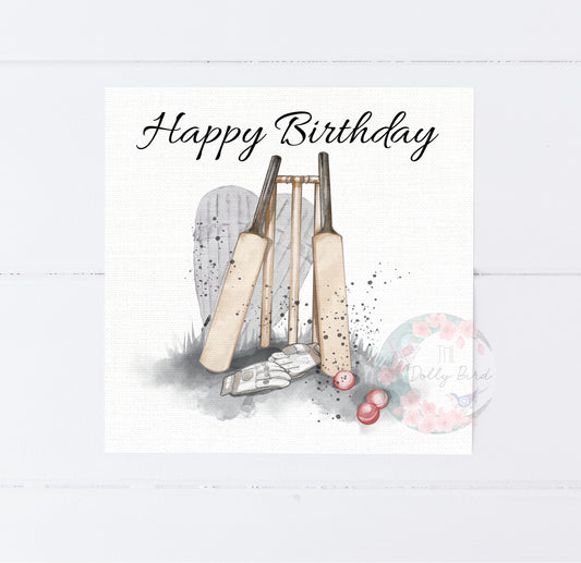 Happy Birthday Cricket Card, Cricket Birthday Card, Fathers Day Cricket Gift, Cricket Dad Card, Cricket Card For Dad, Cricket Birthday Gift