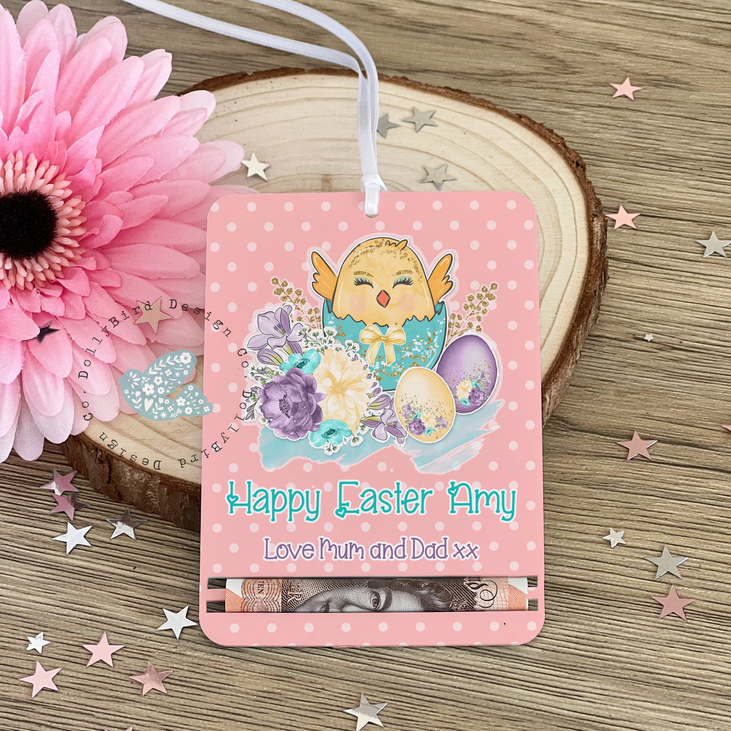 Easter Money Holder, Easter Money Card, Personalised Easter Gift, Girls Easter Gift, Money Gift Card, Easter Cash Alternative, Easter Chick