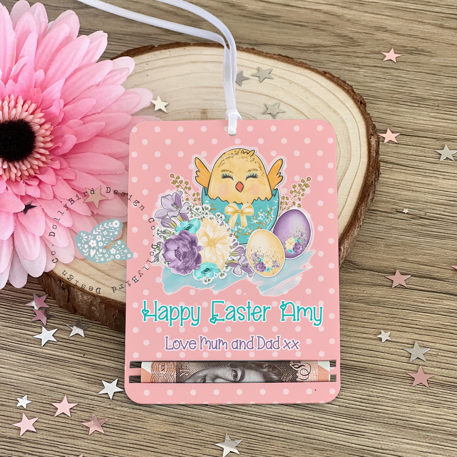 Easter Money Holder, Easter Money Card, Personalised Easter Gift, Girls Easter Gift, Money Gift Card, Easter Cash Alternative, Easter Chick