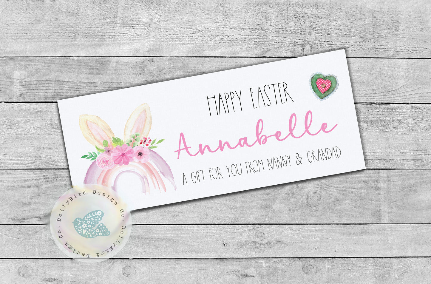 Easter Money Gift Card Envelope, Easter Money Card, Personalised Easter Gift, Girls Easter Gift, Money Gift Card, Easter Cash Alternative