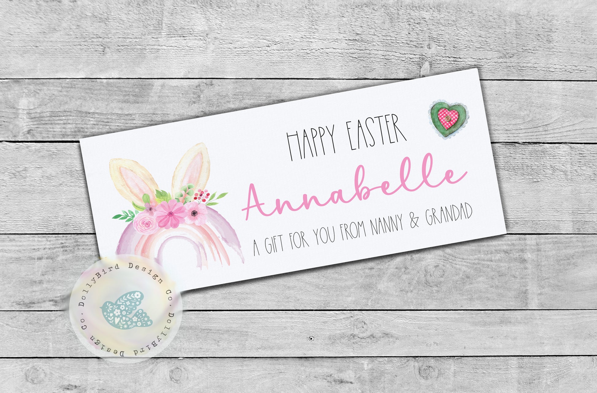 Easter Money Gift Card Envelope, Easter Money Card, Personalised Easter Gift, Girls Easter Gift, Money Gift Card, Easter Cash Alternative