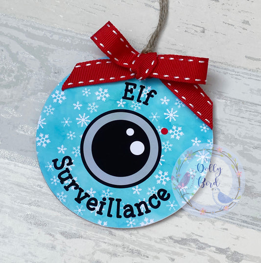 Elf Surveillance Tree Decoration, Santa Camera Tree Ornament Decoration, Santa Camera, Santa Cam, Elf Camera, North Pole Camera, Santa Camera Tree Decoration, Good Behaviour Camera, Tree Ornament