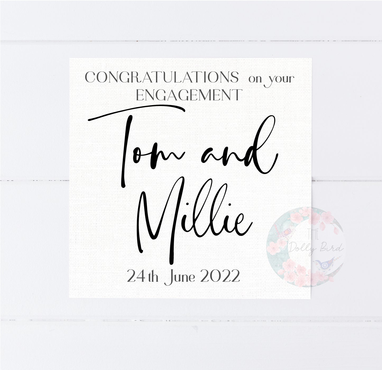 Congratulations Personalised Engagement Card