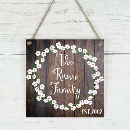 Family Name Sign, Personalised Family Name Sign, Family Established Sign, Personalised Wedding Gift, Housewarming Gift, Last Name Sign