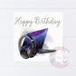 Gamer Themed Birthday Card - Laptop Design, Laptop Card Birthday, Gamer Boy Birthday, Gamer Girl Birthday