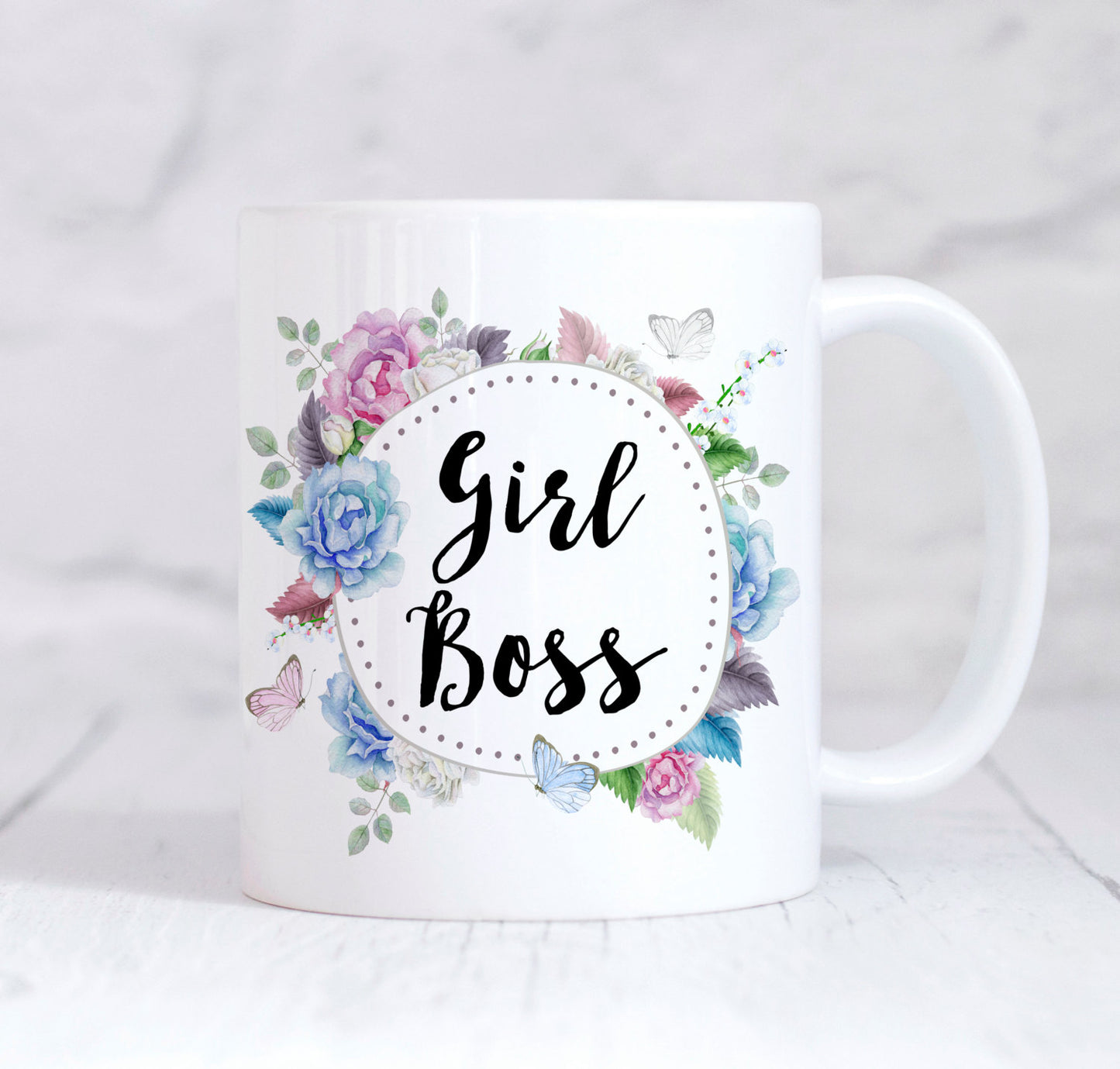 Girl Boss Mug, Girl Boss Coffee Mug, Girl Boss Gift, Womens Mug, Gift For Her, Butterfly Mug, Birthday Gift, Christmas Gift