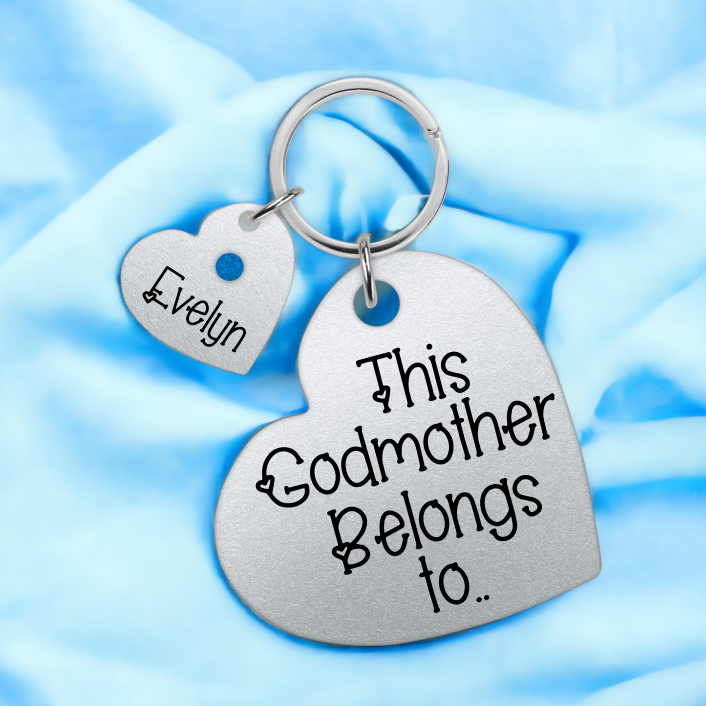 This Godmother Belongs To Keyring, Personalised Godmother Keyring, Godmother Birthday, Godmother Keychain, Godmother Christmas, Christening