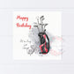 Happy Birthday Golf Card, Golf Birthday Card, Fathers Day Golf Gift, Golf Dad Card, Golf Card For Dad, Golf Birthday Gift