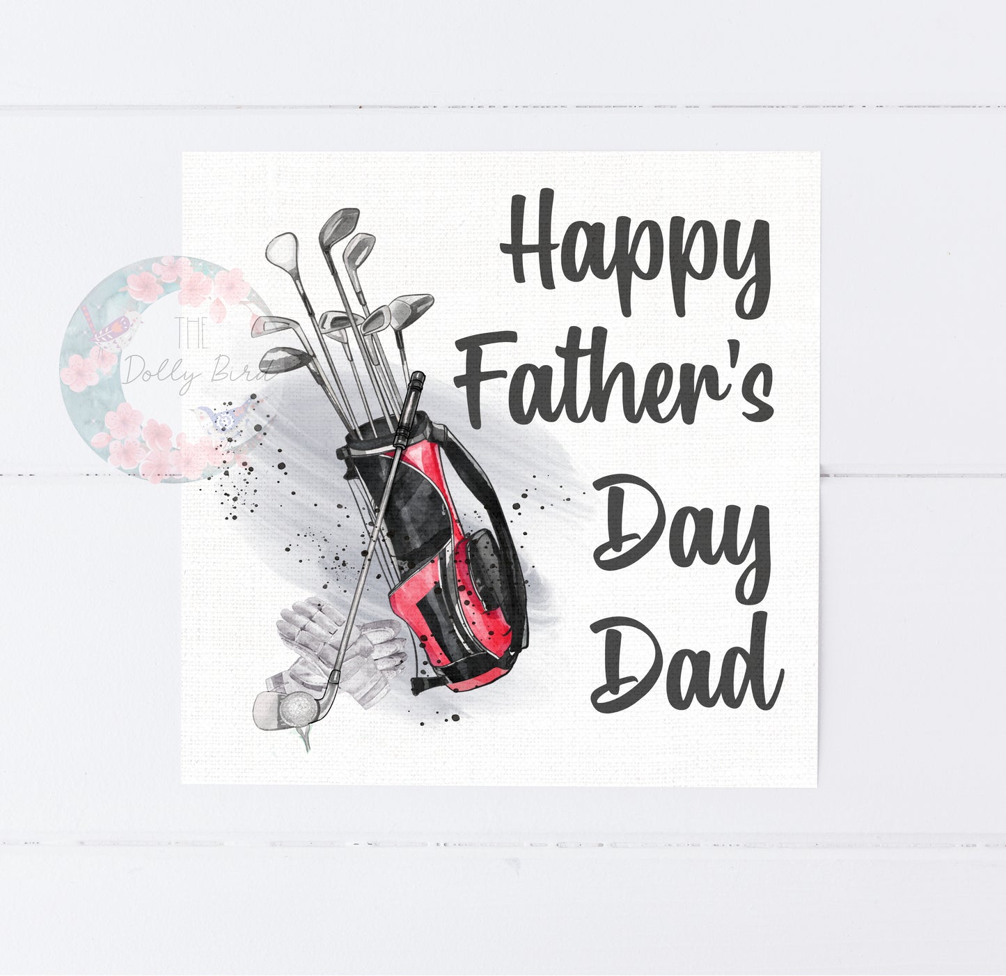 Happy Fathers Day Golf Card, Golf Fathers Day Card, Fathers Day Golf Gift, Golf Dad Card, Golf Card For Dad