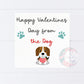 Happy Valentines Day From The Dog Card, Funny Valentines Card, Valentines Card, Gnome Couple Card,  Anniversary Card For Him, Anniversary Cards, Love Card, Cards For Him, Anniversary Card For Boyfriend, Card For Girlfriend,