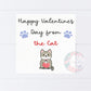 Happy Valentines Day From The Cat Card, Funny Valentines Card, Valentines Card, Gnome Couple Card,  Anniversary Card For Him, Anniversary Cards, Love Card, Cards For Him, Anniversary Card For Boyfriend, Card For Girlfriend,