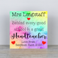 Gift For Headteacher, Thank You Headteacher, Headteacher Plaque, Headteacher Sign, Year 6 Leaver, Personalised, Teacher End Of Term Gift