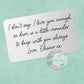 I Don't Say I Love You Enough Personalised Wallet Insert, Husband Wallet Card, Wife Wallet Card, Girlfriend Boyfriend Wallet Card, Fiancé Fiancee Gift Personalised