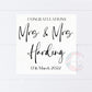 Congratulations Personalised Wedding Card - Mrs and Mrs