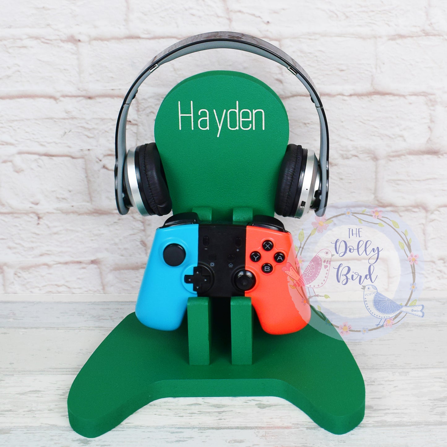 Personalised Wooden Game Controller And Headphone Stand, xbox controller stand, Playstation controller stand, Wooden Game Controller Stand, Personalised Gamer Gift
