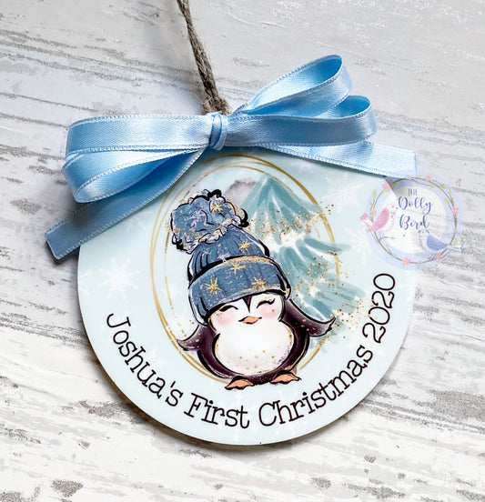 Baby Boys First Christmas Tree Decoration, Babys 1st Christmas 2020, Baby Boy Tree Decoration, Baby Boy Tree Ornament, Baby Christmas Gift