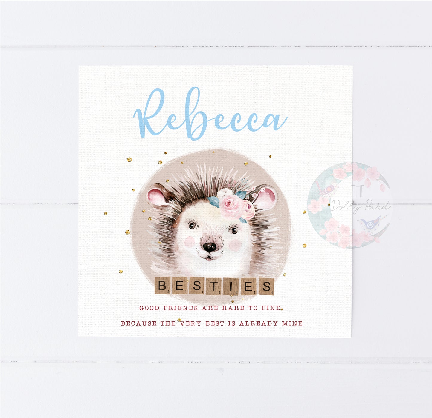 Personalised Best Friends Quote Card