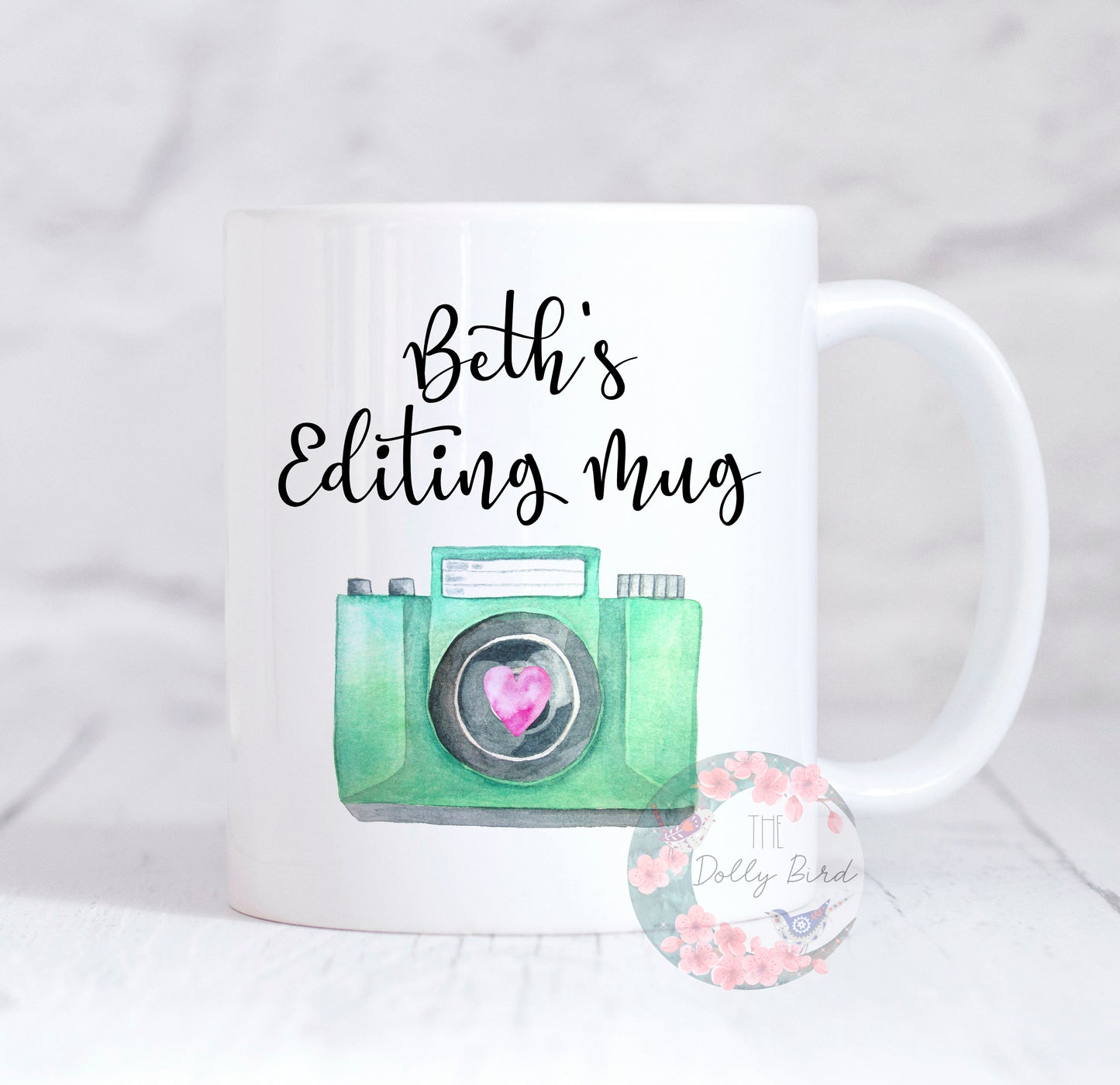 Personalised Photographer Mug, Photographer Gift, Editing Mug, Camera Coffee Mug, Coffee Lover Gift, Personalised Camera Mug, Edit Day Mug