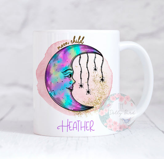 Personalised Moon Child Mug