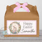 Personalised Easter Gift Box, Easter Treat Gift Bag, Personalised Easter Activity Box, Rabbit Easter Gift Box, Fillable Easter Bunny Giftbag