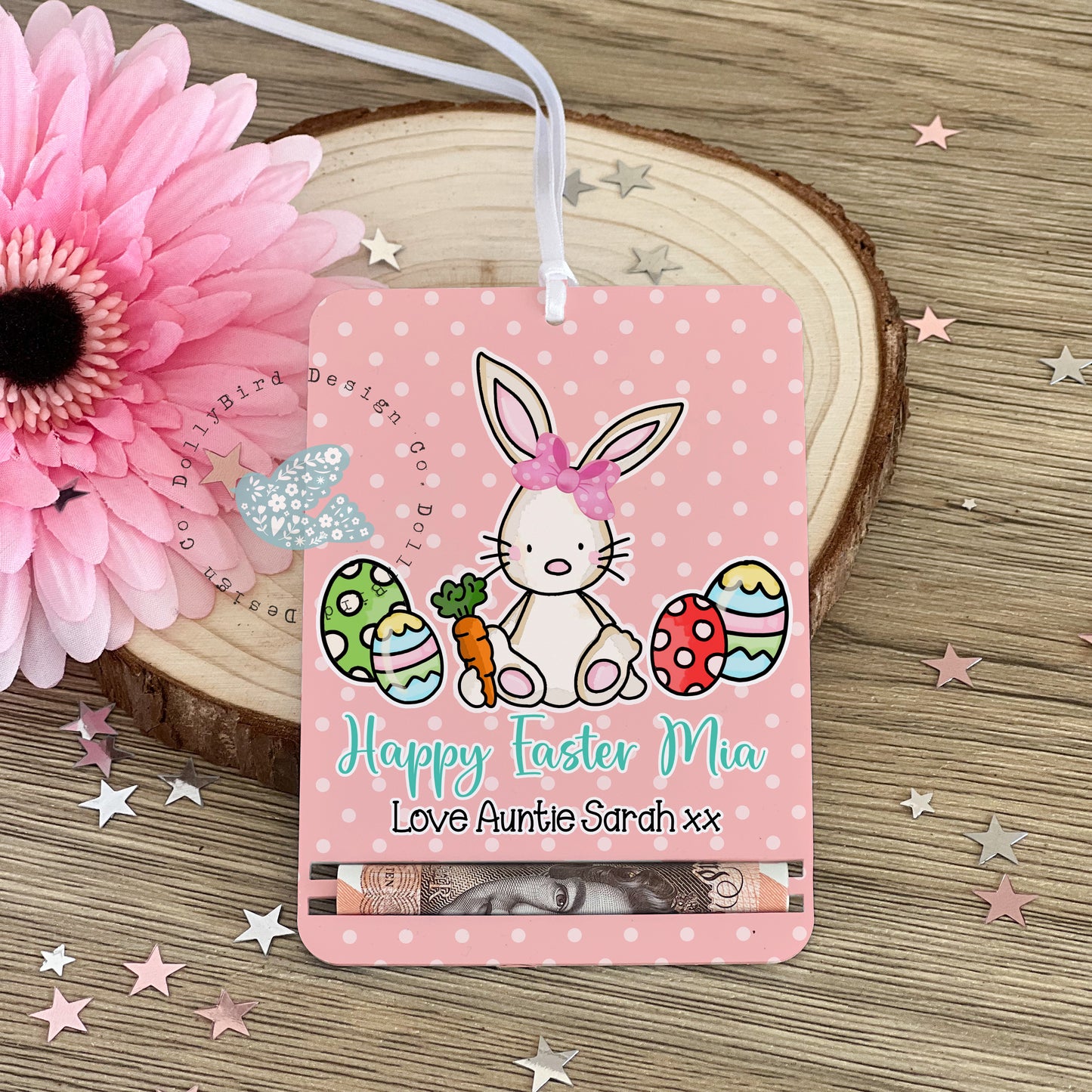 Easter Money Holder, Easter Money Card, Personalised Easter Gift, Girls Easter Gift, Money Gift Card, Easter Cash Alternative, Easter Bunny