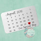 Personalised Special date Calendar Wallet Insert Card, Wedding Date Gift, Engagement date Gift, Personalised Wedding Gift, Personalised Calendar Date Gift, Husband Wallet Card, Wife Wallet Card