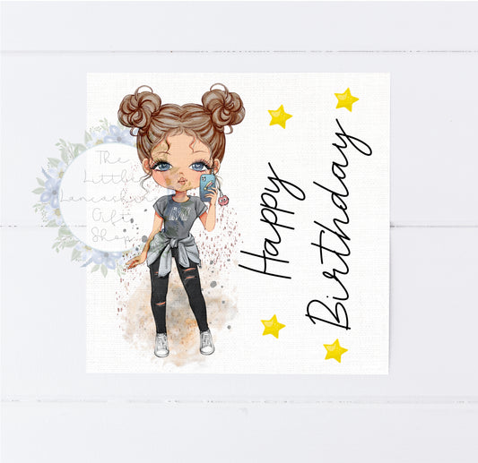 Cute Teen Girls Birthday Card