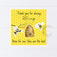 Thank You Friend Bee Themed Card