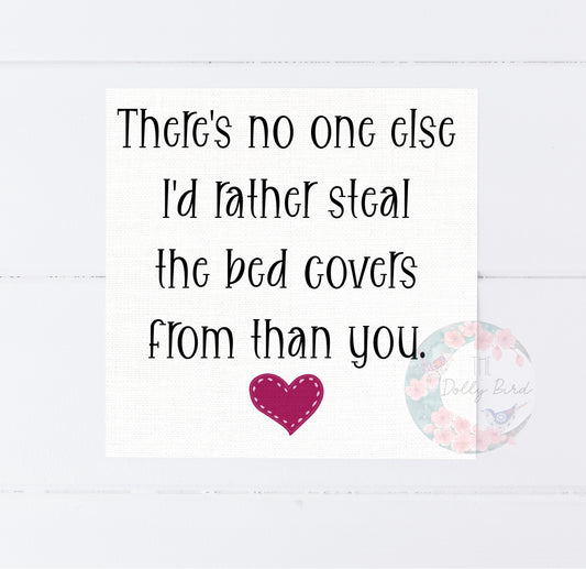 Happy Valentines Day No One Else I'd Rather Steal The Bed Cover From Than You, Funny Valentines Card, Valentines Card, Gnome Couple Card,  Anniversary Card For Him, Anniversary Cards, Love Card, Cards For Him, Anniversary Card For Boyfriend, Card For Girlfriend,